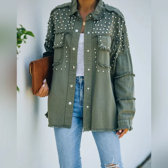 Demu Studded Jacket - Picture 2 of 13